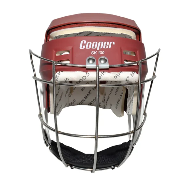 Junior SK100 Maroon Hurling Helmet - Image 2