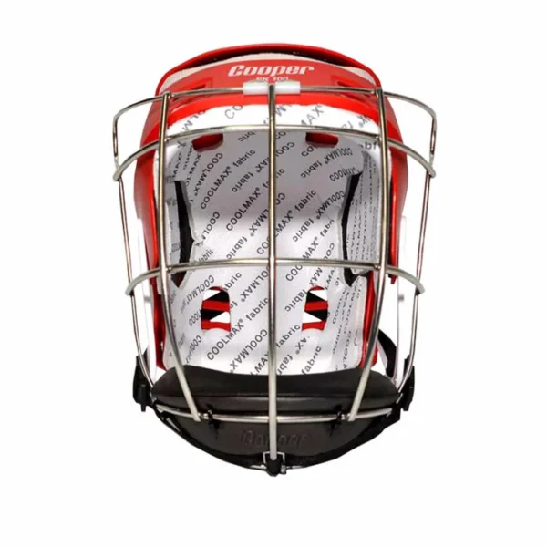 Junior SK100 Red Hurling Helmet - Image 2