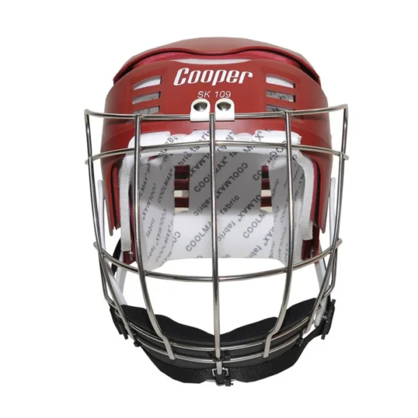 Senior SK109 Maroon Hurling Helmet - Image 2