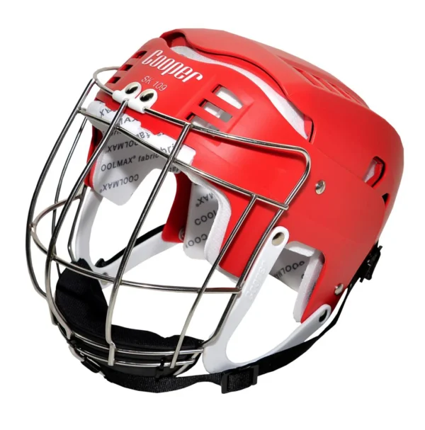 Senior SK109 Red Hurling Helmet