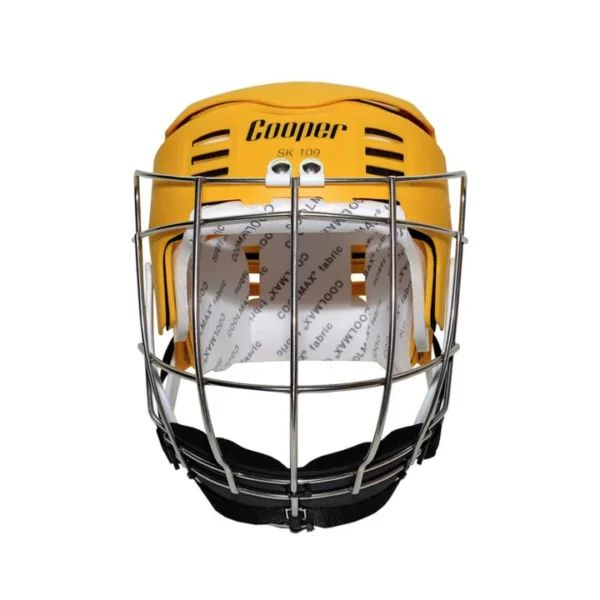 Senior SK109 Yellow Hurling Helmet - Image 2